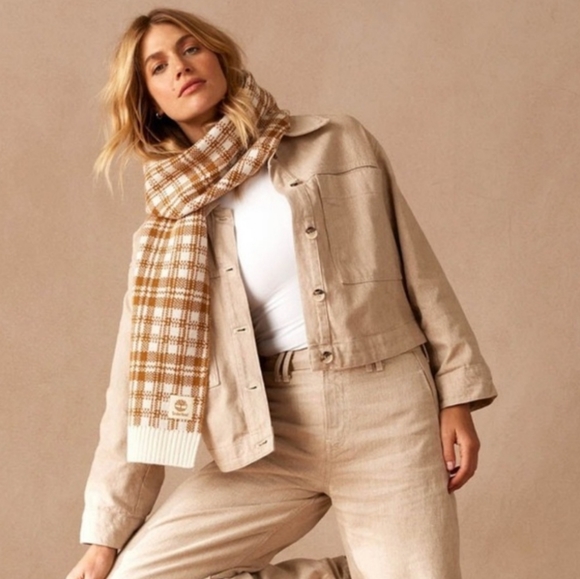 NWT Timberland Buffalo Plaid Scarf, One Size - Picture 1 of 9